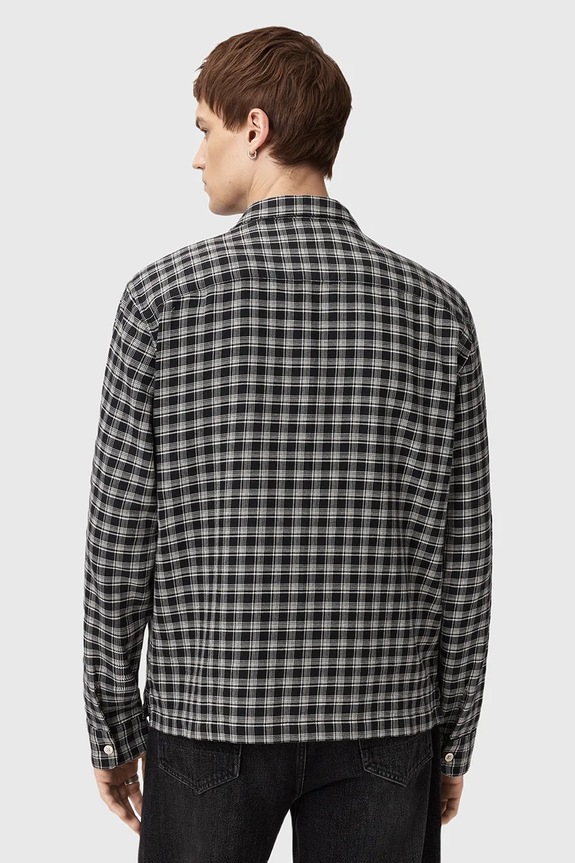Odzież AllSaints koszula bawełniana HORTON M035SD czarny