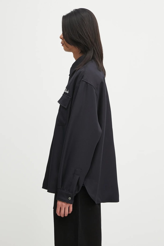 Рубашка RHUDE Boxy LS Work Shirt RHPF25SR02731 чёрный AW25