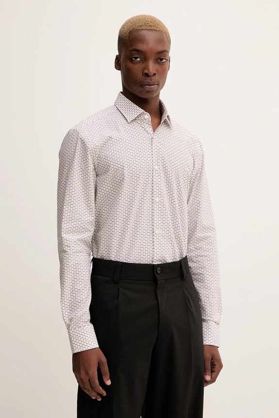 Pamučna košulja HUGO casual bijela 50562169