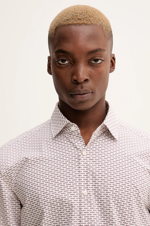 Pamučna košulja HUGO bijela 50562169