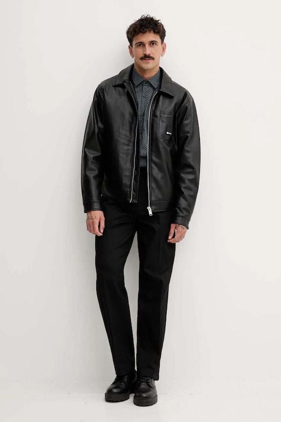 Βαμβακερό πουκάμισο HUGO 50562169 γκρί AW25