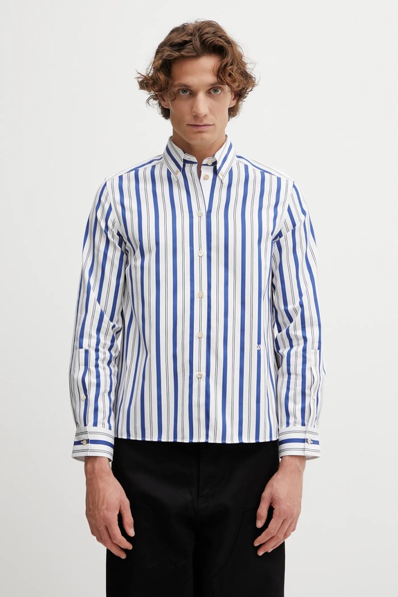 Wales Bonner koszula bawełniana Daylight Shirt regular biały WA25SH04.CO06.401