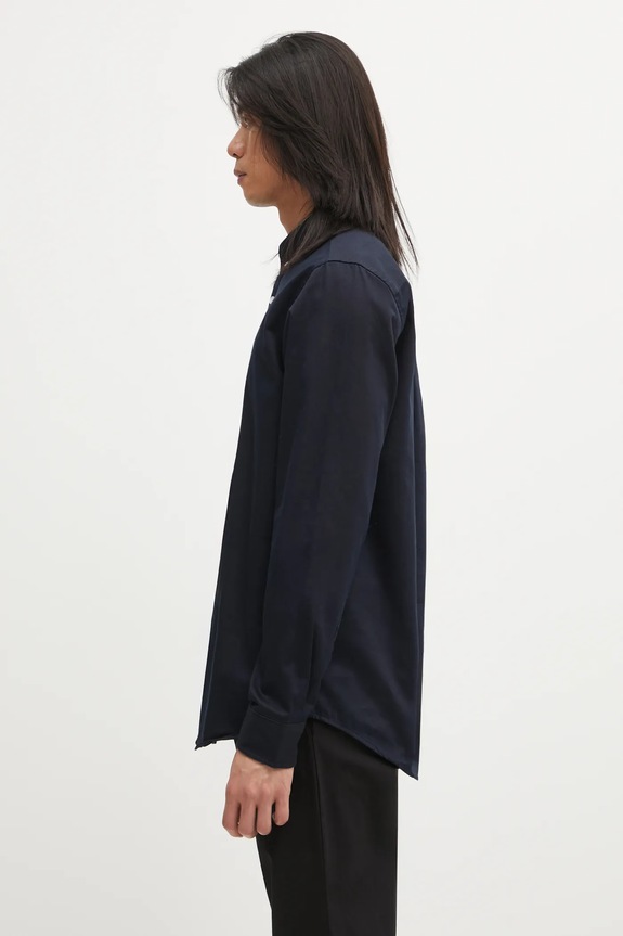 Carhartt WIP cotton shirt L/S Madison Shirt I023339.0COXX navy AW25
