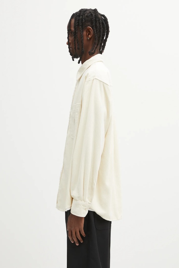Carhartt WIP corduroy shirt L/S Flint Shirt I035837.1NGXX beige AW25
