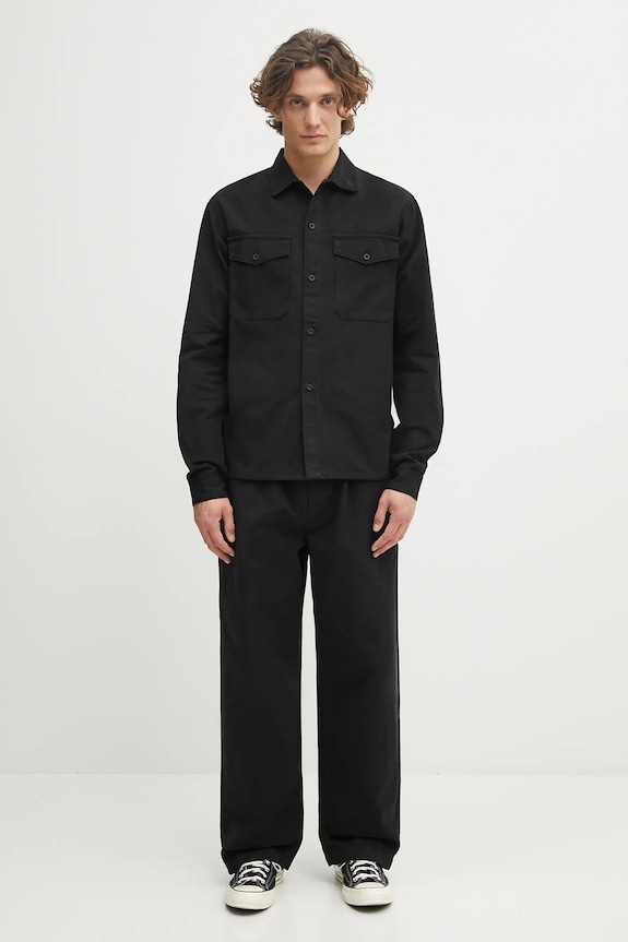 Памучна риза No Problemo Mini Problemo Work Shirt NP4011504 черен