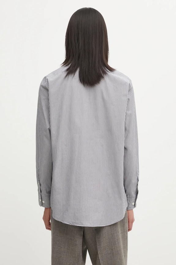 Îmbrăcăminte Aries cămașă din bumbac Stripe Poplin Classic AR4010104 gri