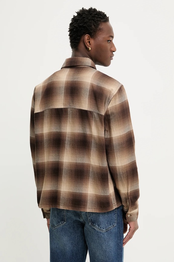 Îmbrăcăminte Hollister Co. cămașă din bumbac KI325.5245.428 maro