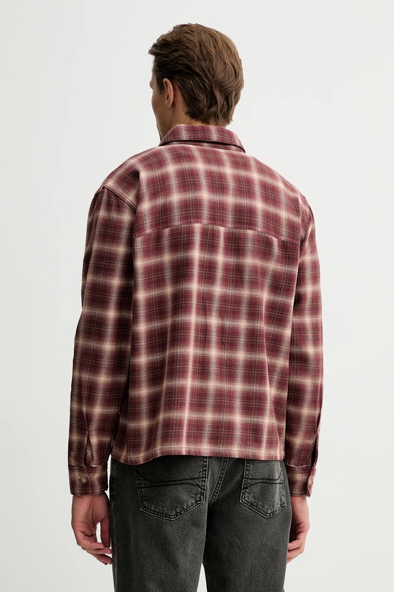 Oblečenie Bavlnená košeľa Hollister Co. KI325.5248.518 burgundské