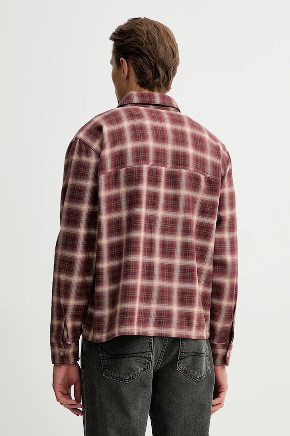 Oblečenie Bavlnená košeľa Hollister Co. KI325.5248.518 burgundské