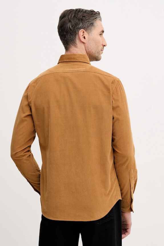 Abbigliamento United Colors of Benetton camicia in velluto a coste 5T98UQ066 marrone
