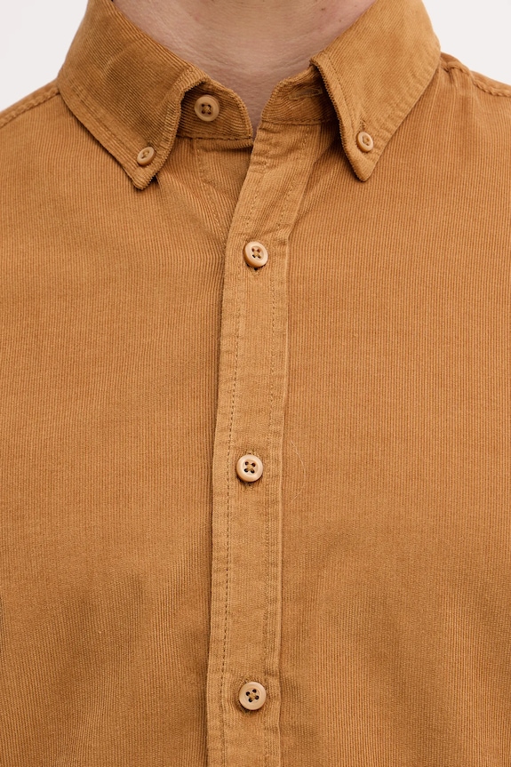 United Colors of Benetton camicia in velluto a coste 5T98UQ066 marrone