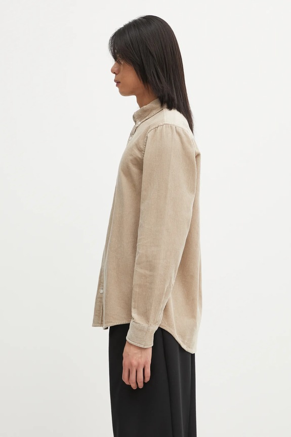 Carhartt WIP cotton shirt L/S Madison Cord I029958.0FGXX beige AW25