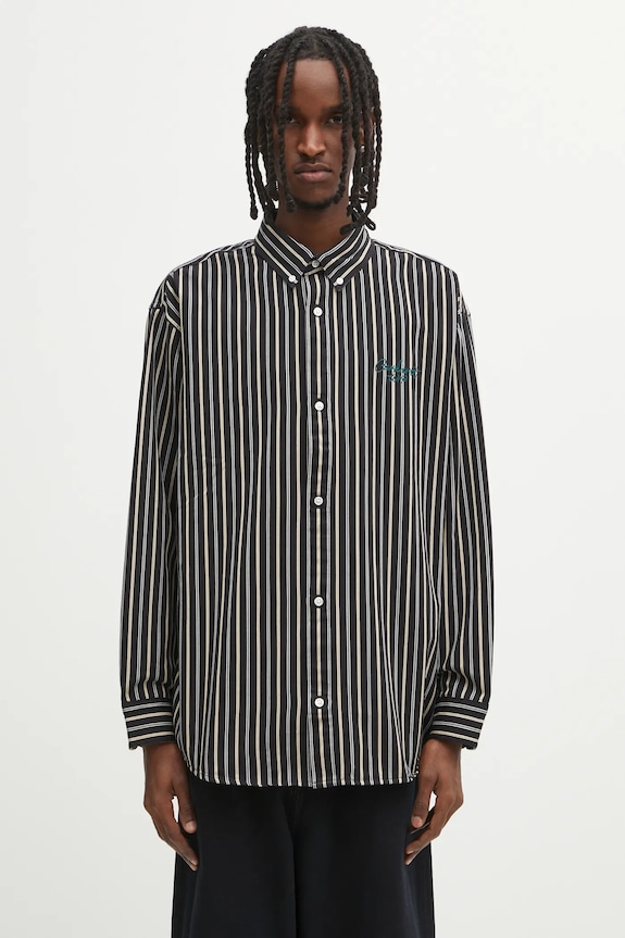 Carhartt WIP koszula bawełniana L/S Palance casual czarny I035330.35IXX