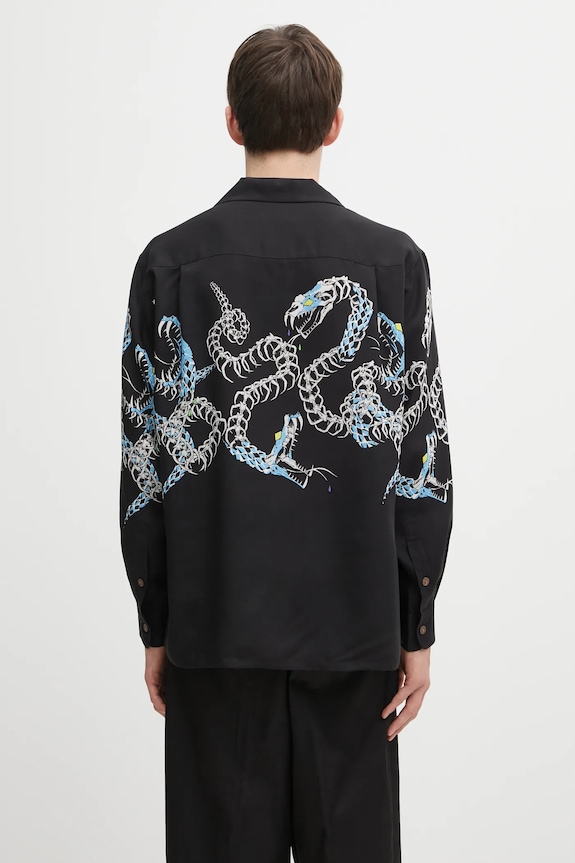 Clothing Wacko Maria shirt Hawaiian 25FW.WMS.HI04 black