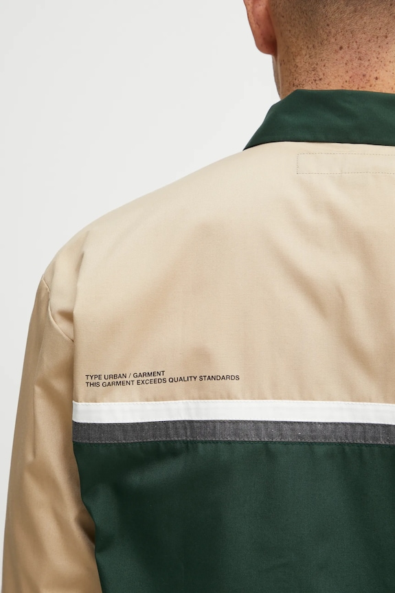 Риза NEIGHBORHOOD CLASSIC WORK BICOLOR 252TSNH.SHM02 зелен