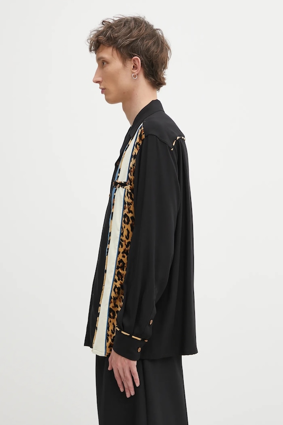 Wacko Maria camicia Switching 25FW.WMS.OC08 nero AW25