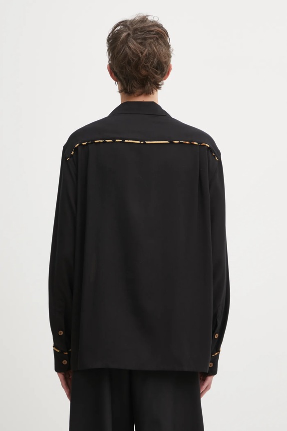Abbigliamento Wacko Maria camicia Switching 25FW.WMS.OC08 nero