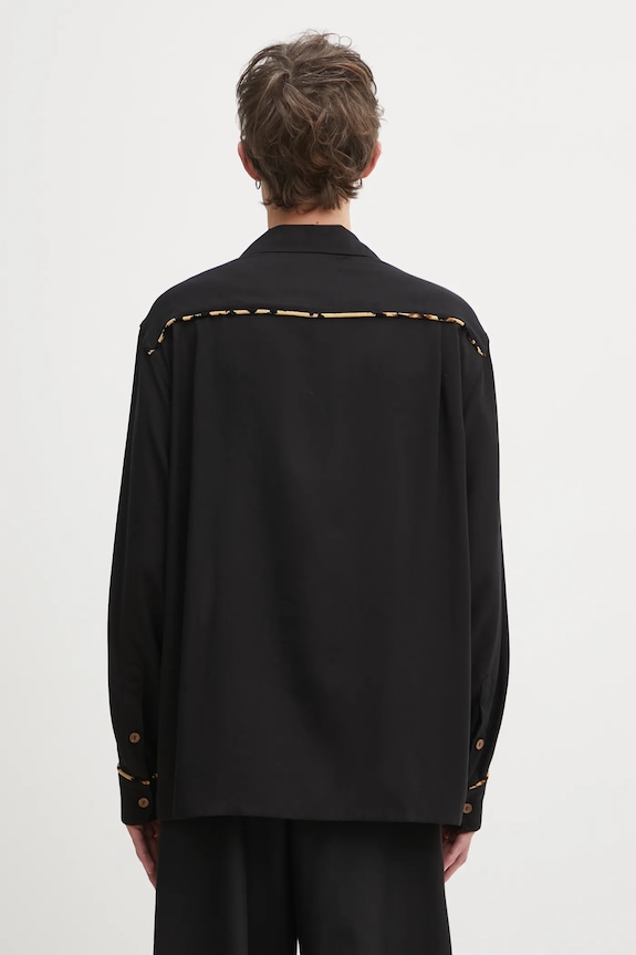 Abbigliamento Wacko Maria camicia Switching 25FW.WMS.OC08 nero