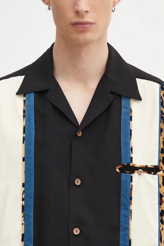 Wacko Maria camicia Switching nero 25FW.WMS.OC08