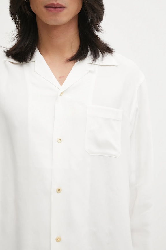 Сорочка Visvim KEESEY SHIRT L.S білий 125205011006