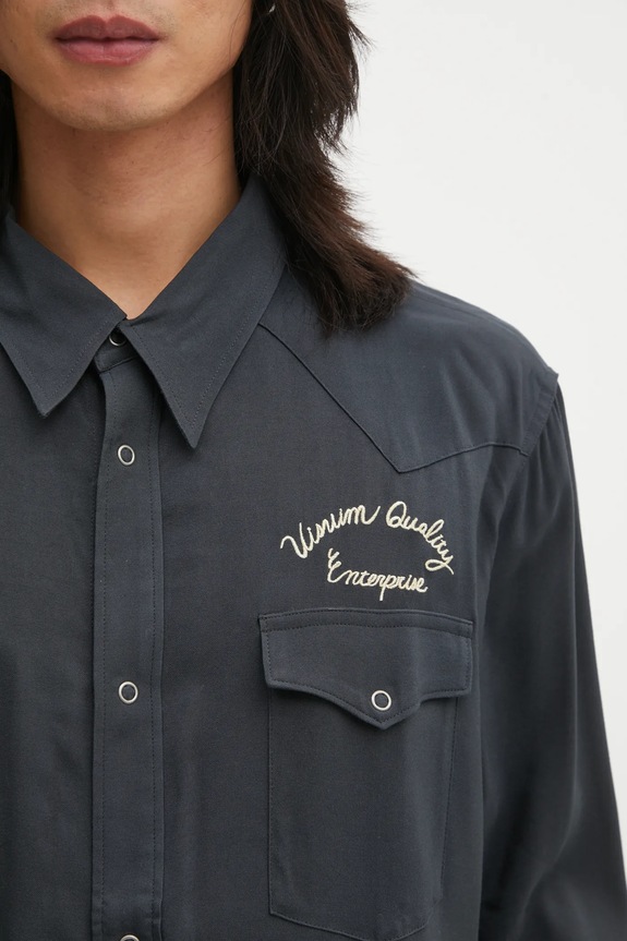 Рубашка Visvim FOUR CORNERS L.S серый 125205011007
