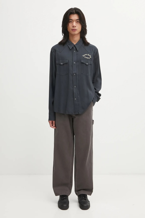 Рубашка Visvim FOUR CORNERS L.S 125205011007 серый