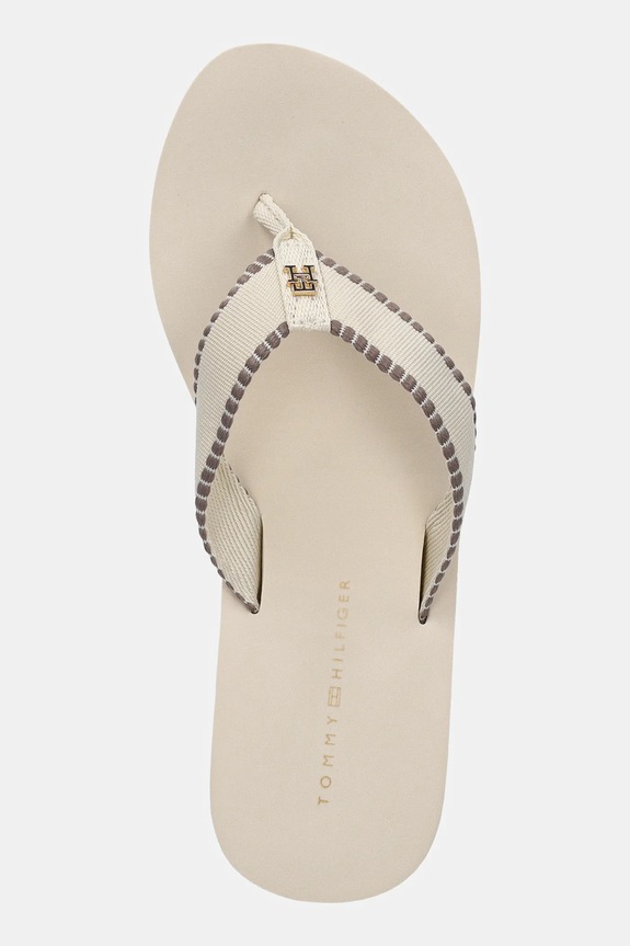 Japanke Tommy Hilfiger WEDGE BEACH SANDAL bež FW0FW08738