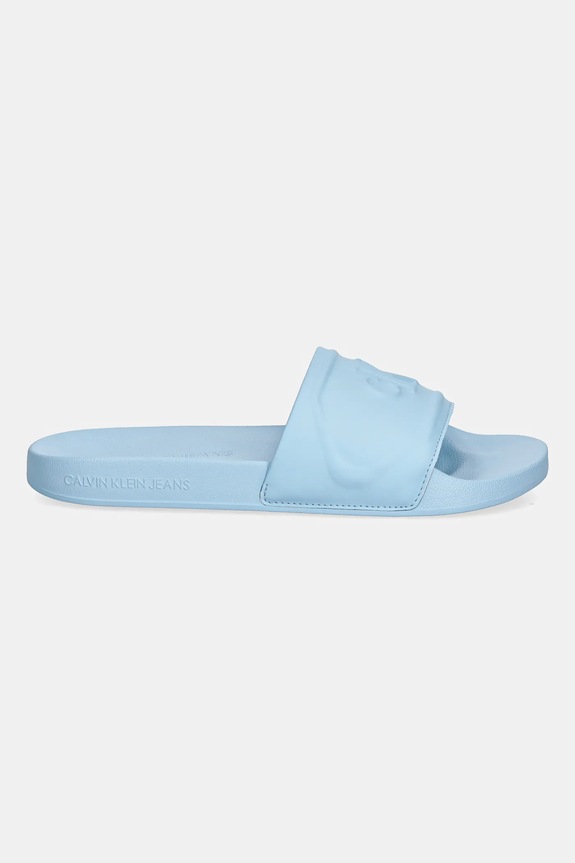 Calvin Klein Jeans papucs SLIDE PU HF MG YW0YW01879 kék AW25