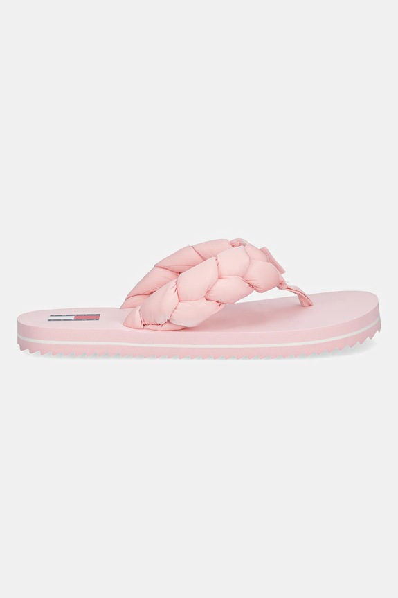 Tommy Jeans japonki damskie BRAIDED THONG BEACH SANDAL EN0EN02877 różowy SS26