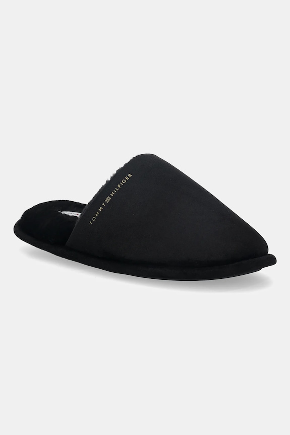 Papuče Tommy Hilfiger TH SOFT HOUSE SHOE čierna FW0FW08853