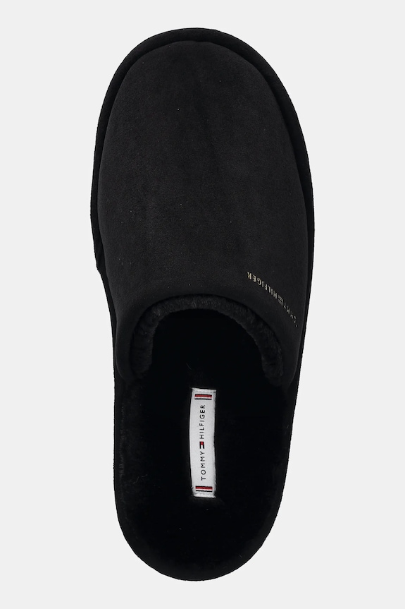 Papuče Tommy Hilfiger TH SOFT HOUSE SHOE čierna FW0FW08853