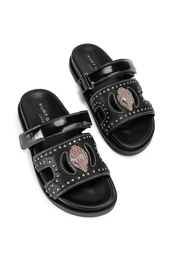 Kožne natikače Kurt Geiger London Eagle Stud Cut Out Sdl 4734209139.BLKOTHER crna AW25