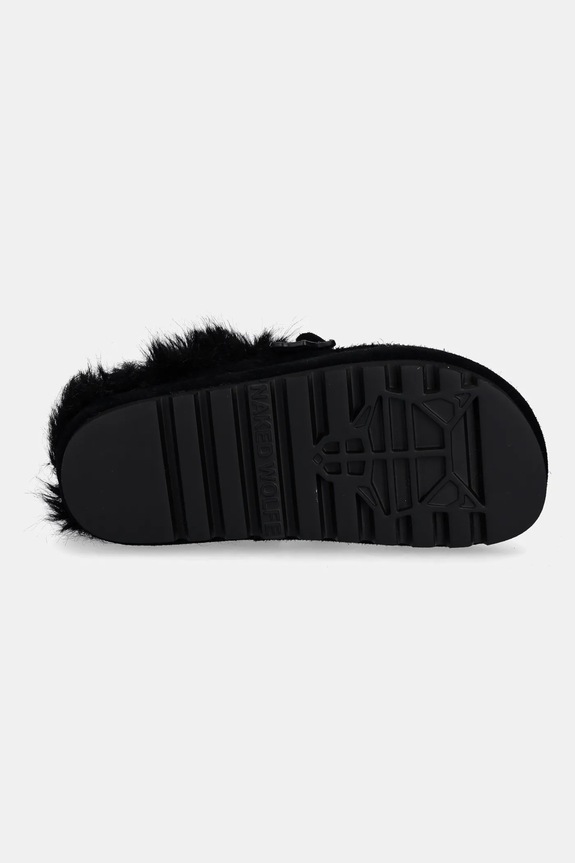 Semišové papuče Naked Wolfe Harlow Harlow.Black čierna