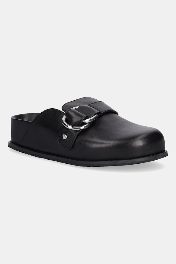 MICHAEL Michael Kors bőr papucs Jaden platform fekete 40T5JDFP1L.001