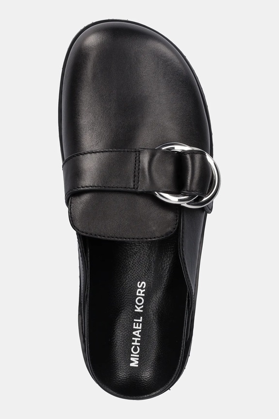 MICHAEL Michael Kors bőr papucs Jaden fekete 40T5JDFP1L.001