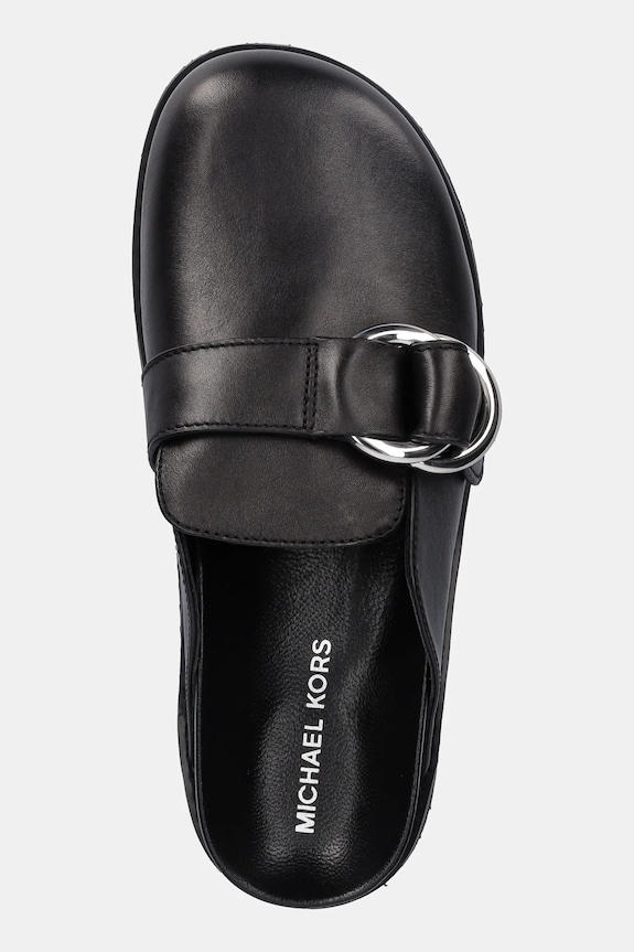 MICHAEL Michael Kors bőr papucs Jaden fekete 40T5JDFP1L.001