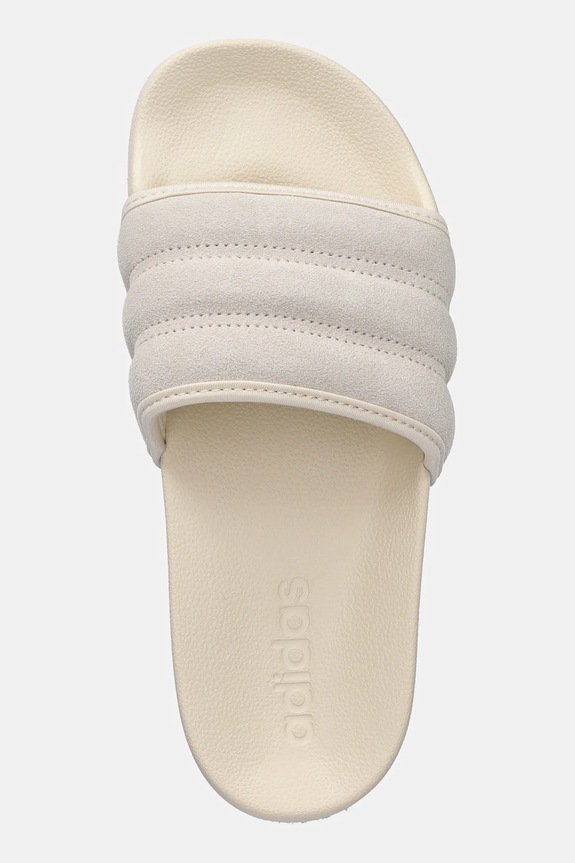 adidas klapki zamszowe Adilette Noshower beżowy JP5191