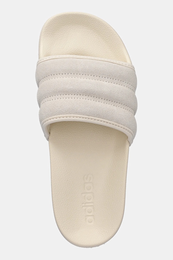 adidas klapki zamszowe Adilette Noshower beżowy JP5191