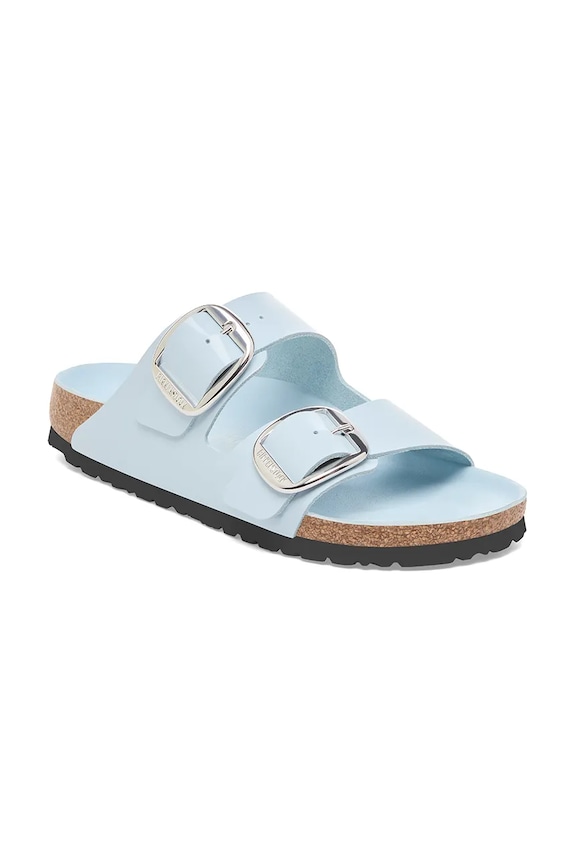 Kožené pantofle Birkenstock Arizona Big Buckle 1030327 modrá AW25