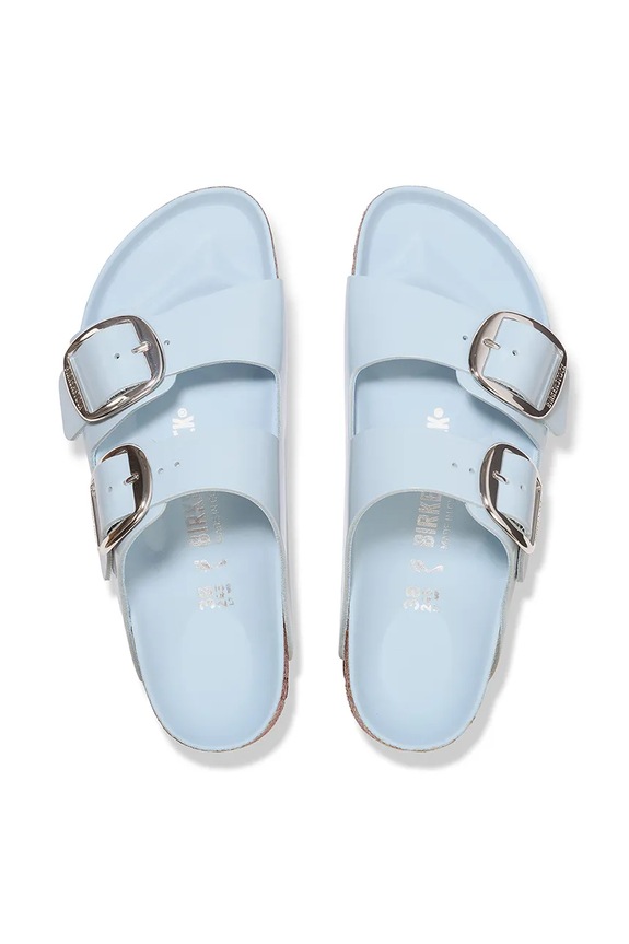 Boty Kožené pantofle Birkenstock Arizona Big Buckle 1030327 modrá