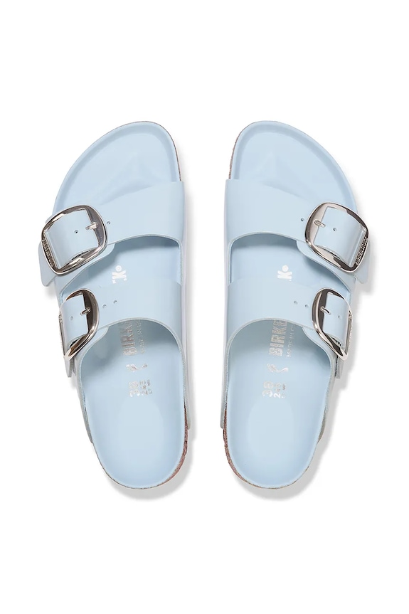 Boty Kožené pantofle Birkenstock Arizona Big Buckle 1030327 modrá