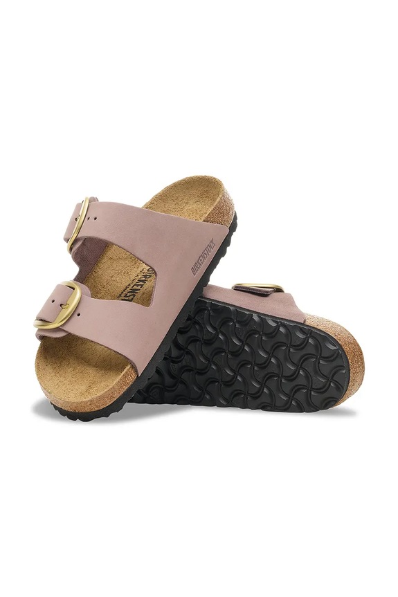 Natikače od nubuk kože Birkenstock Arizona Big Buckle 1030528.FadedPurple ljubičasta