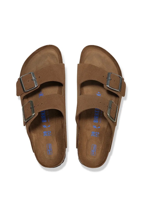 Παντόφλες σουέτ Birkenstock Arizona καφέ 1030865