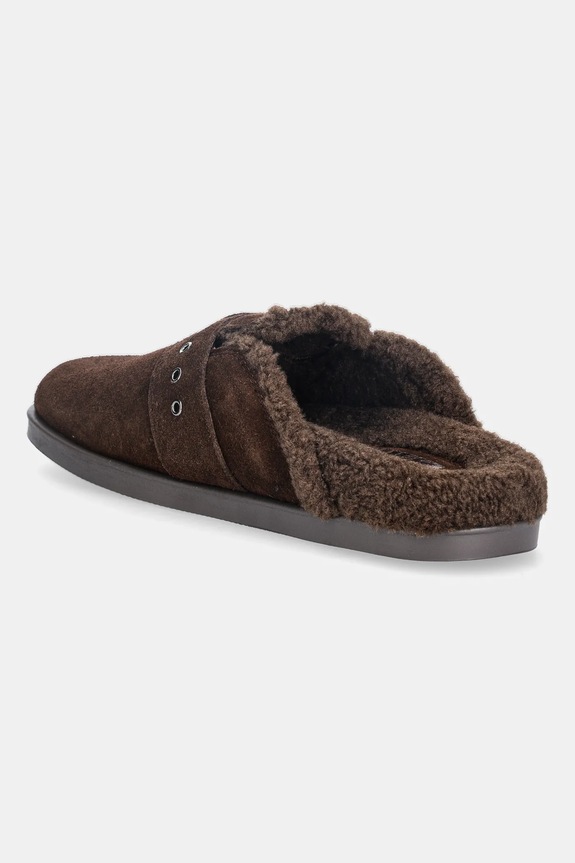 Obuwie Blauer kapcie zamszowe GLADE F5GLADE04.SUF brązowy