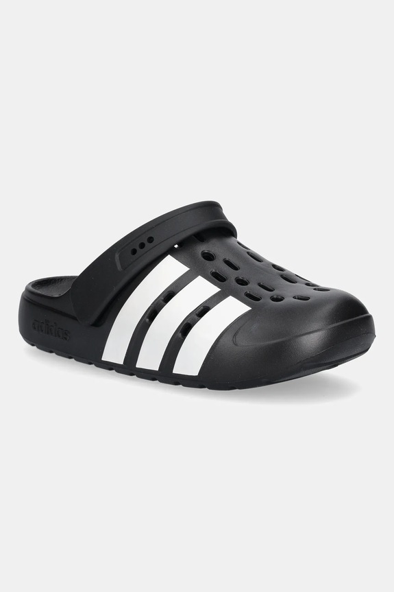 Παντόφλες adidas Adilette Clog 2.0 φλατ μαύρο JQ8058
