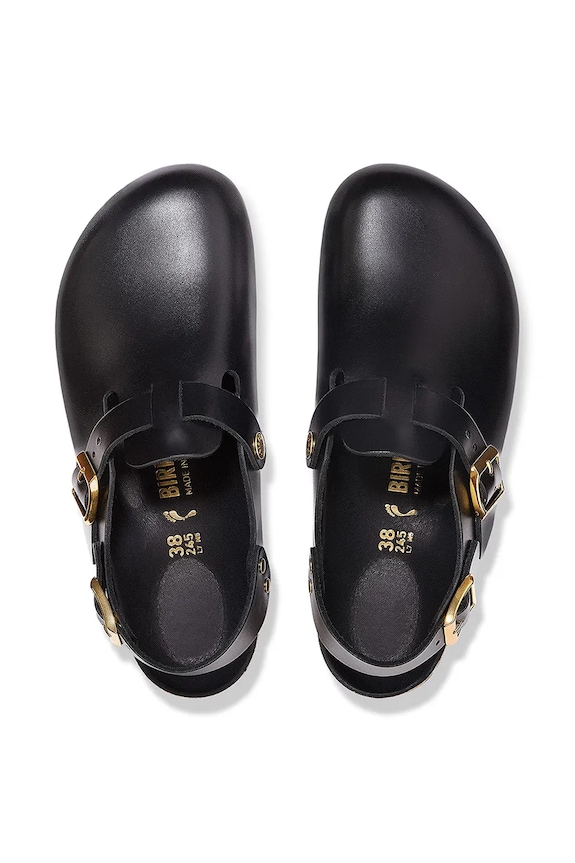 Birkenstock klapki skórzane Tokio HEX czarny 1030819