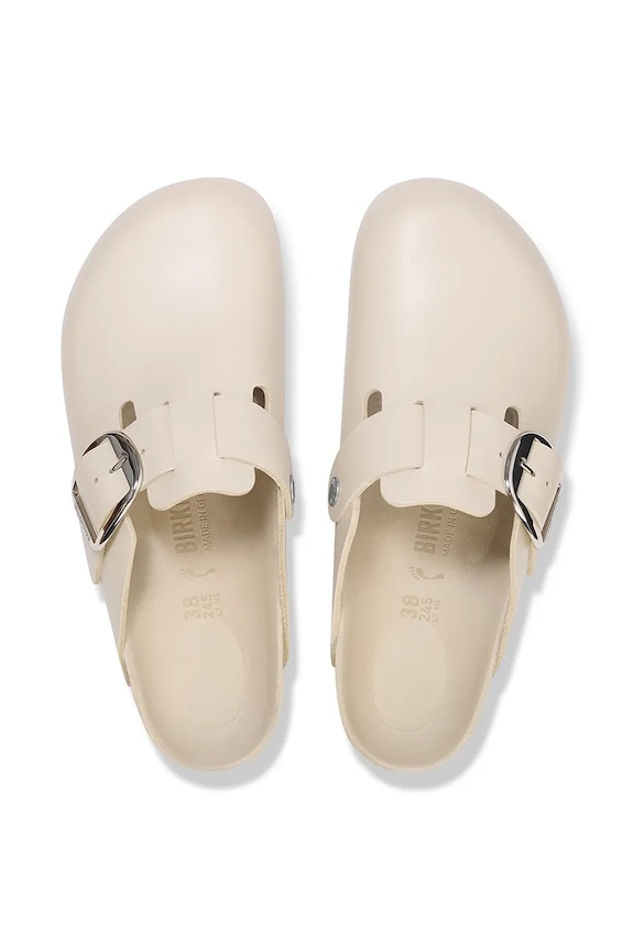 Birkenstock leather sliders Boston HEX beige 1030905