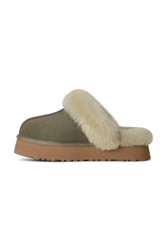 Παντόφλες σουέτ UGG Disquette πράσινο 1122550.MRNM