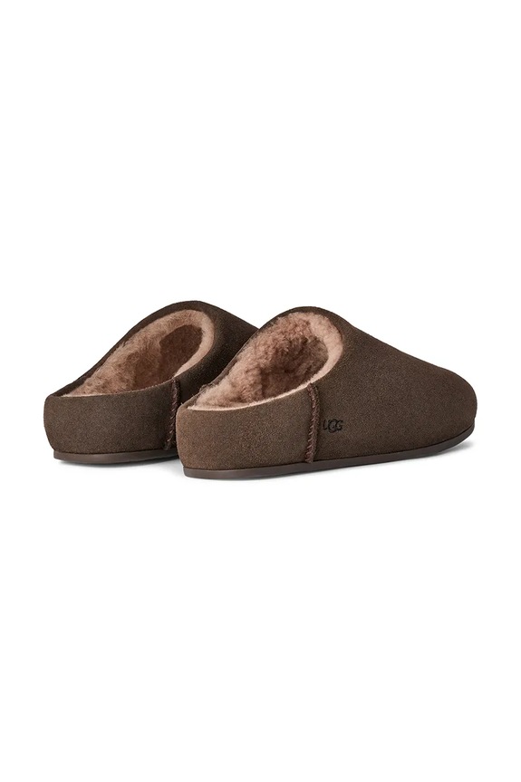 Încălțăminte UGG papuci din piele întoarsă Elea Slip-On 1171390.DDC maro