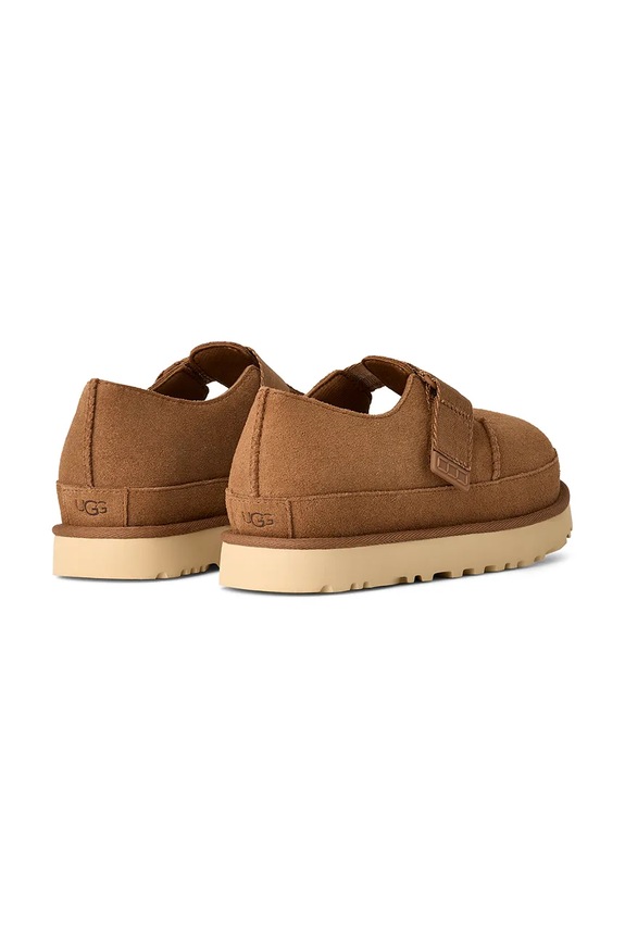 Boty Semišové polobotky UGG Goldenstar Mary Jane 1171506.CHE hnědá